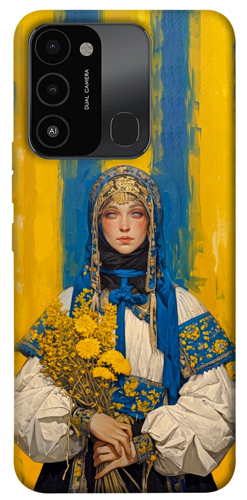 Чехол Ukrainian woman для TECNO Spark 8C