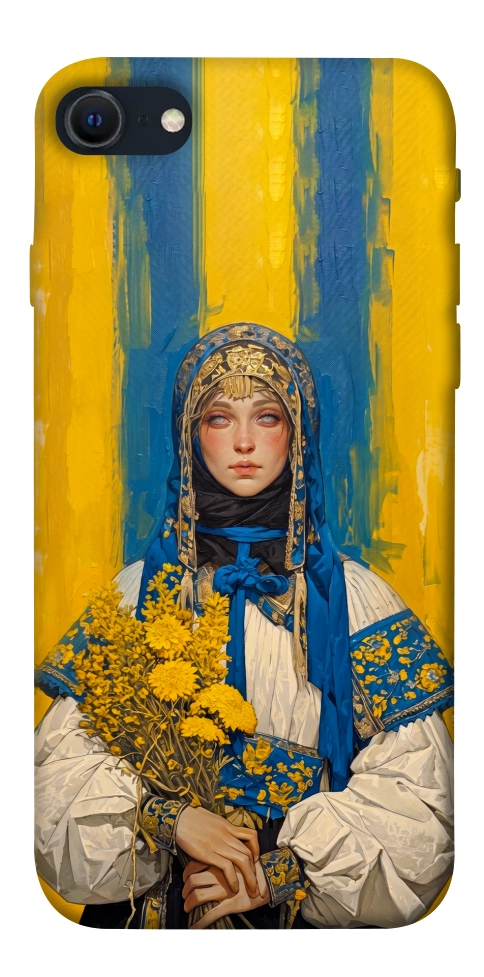 Чехол Ukrainian woman для iPhone SE (2022)
