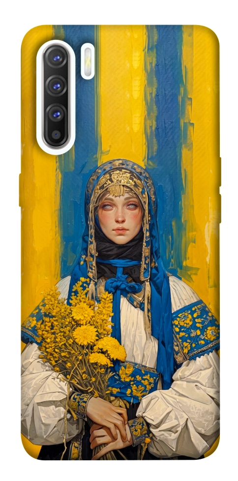 Чехол Ukrainian woman для Oppo Reno 3