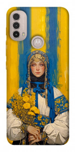 Чохол Ukrainian woman для Motorola Moto E40