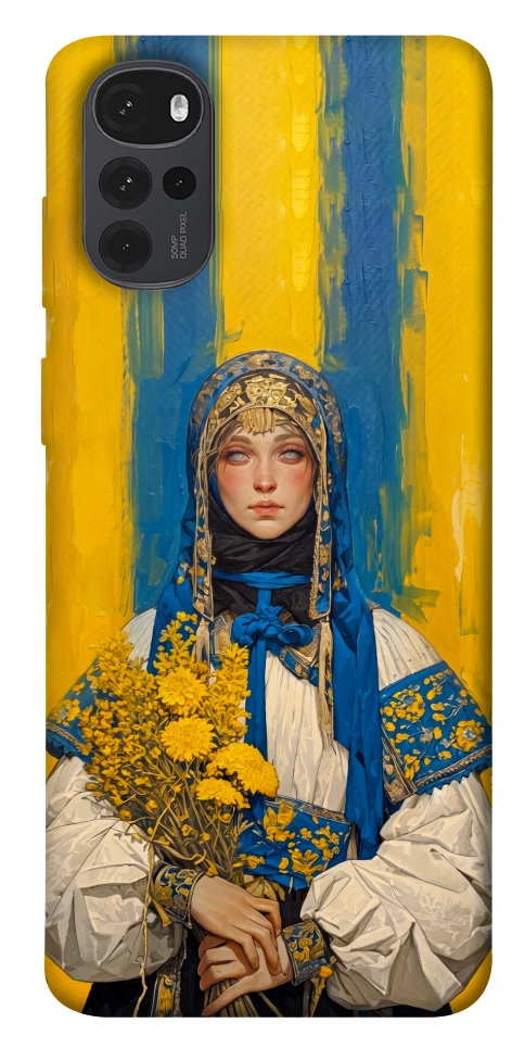 Чехол Ukrainian woman для Motorola Moto G22