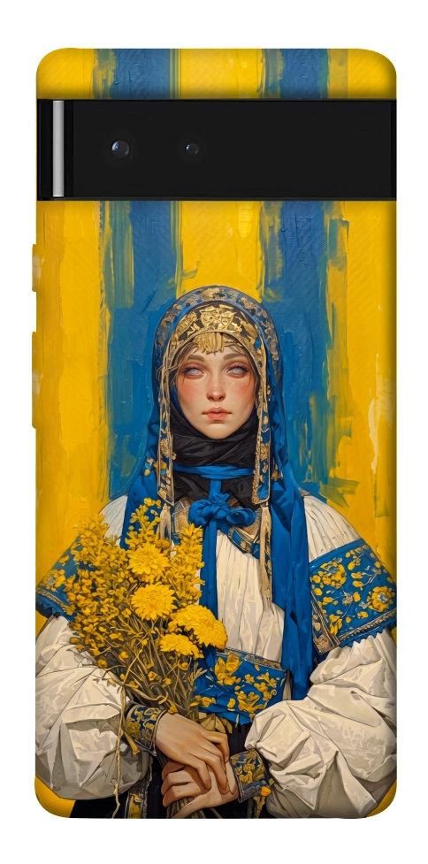 Чехол Ukrainian woman для Google Pixel 6