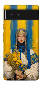 Чехол Ukrainian woman для Google Pixel 6
