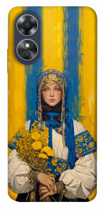 Чехол Ukrainian woman для Oppo A17