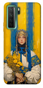 Чохол Ukrainian woman для Huawei nova 7 SE