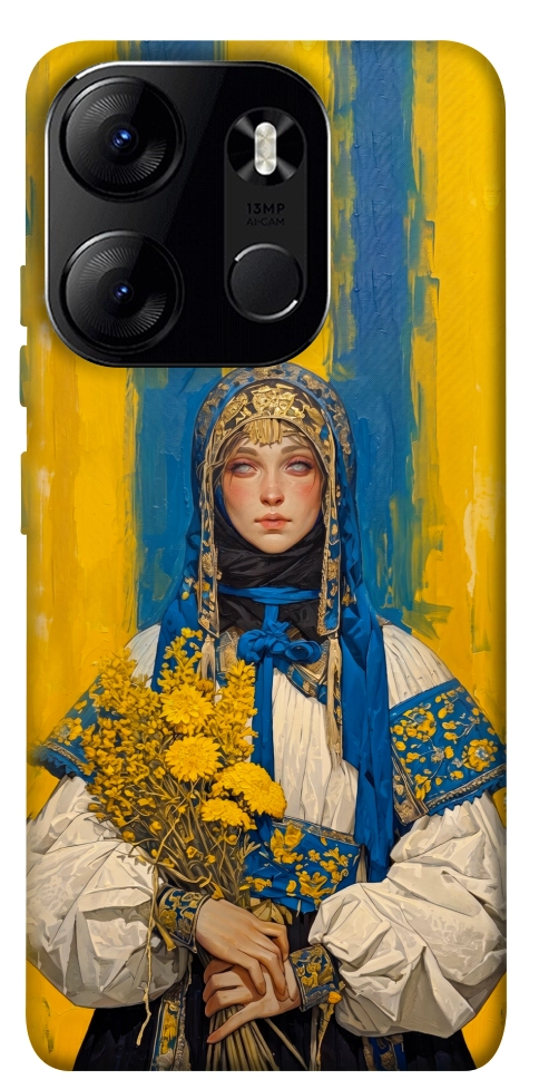Чехол Ukrainian woman для Tecno Spark Go 2023