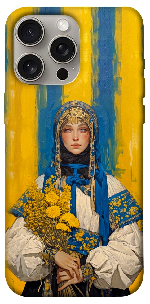 Чохол Ukrainian woman для iPhone 15 Pro Max