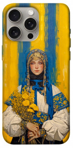 Чехол Ukrainian woman для iPhone 15 Pro Max