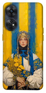 Чехол Ukrainian woman для Oppo Reno 8 T 4G