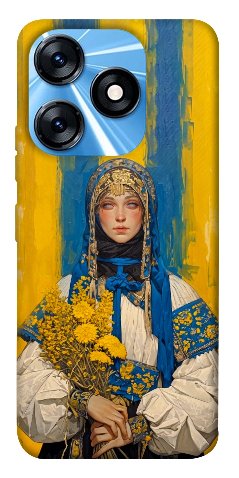 Чохол Ukrainian woman для TECNO Spark 10