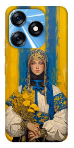 Чехол Ukrainian woman для TECNO Spark 10