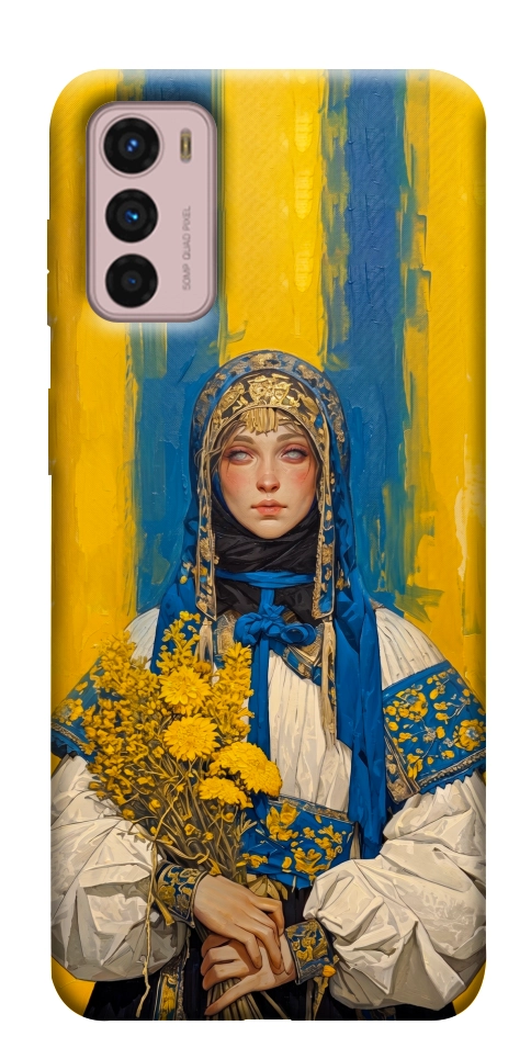 Чехол Ukrainian woman для Motorola Moto G42