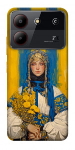 Чехол Ukrainian woman для ZTE Blade A54 4G