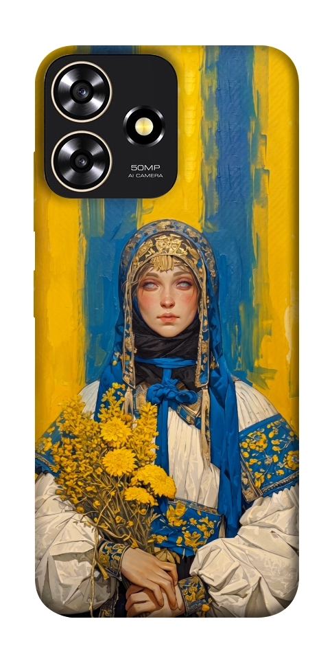 Чехол Ukrainian woman для ZTE Blade A73 4G