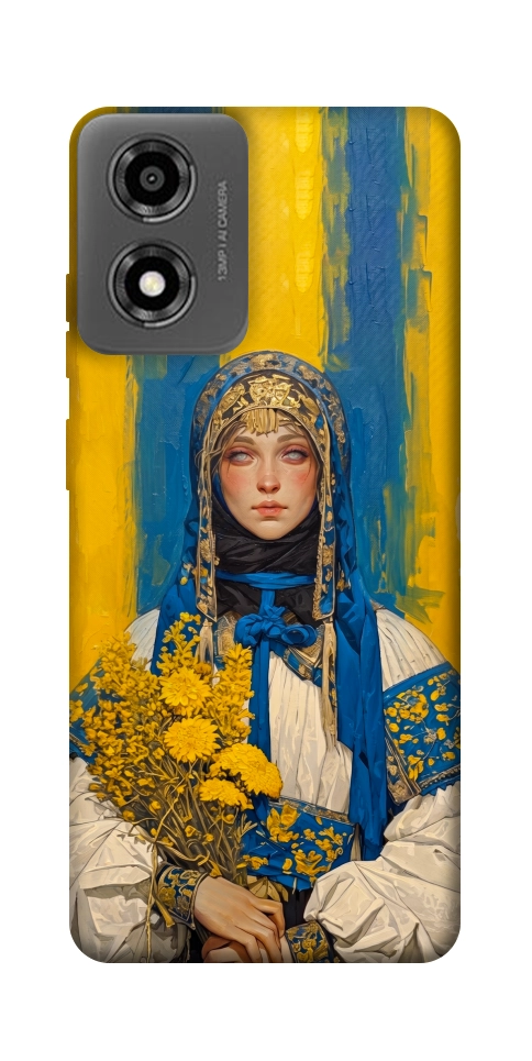 Чехол Ukrainian woman для Motorola Moto E14