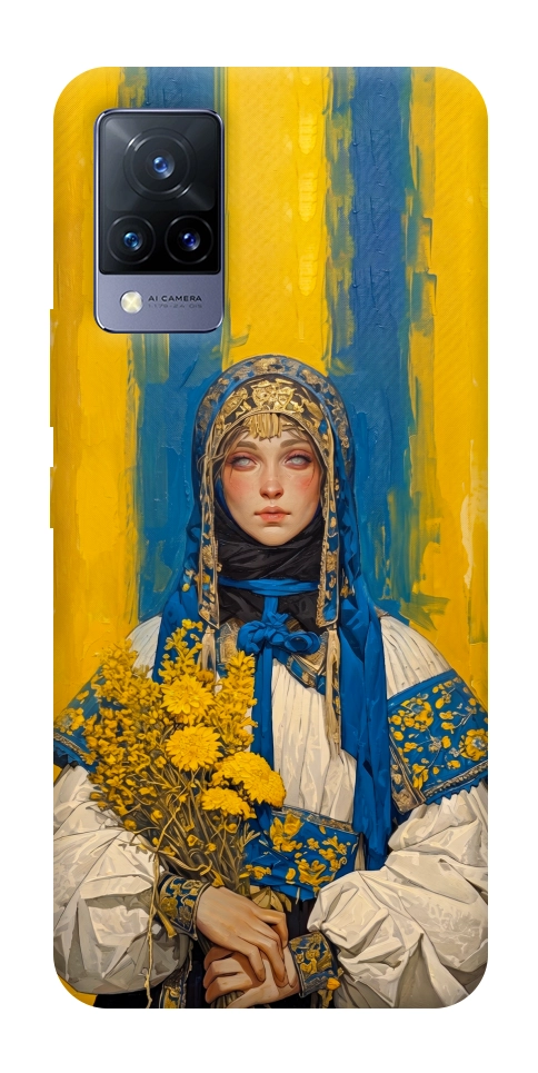 Чохол Ukrainian woman для Vivo V21