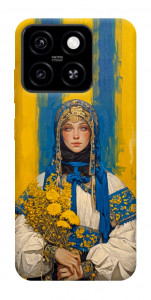 Чехол Ukrainian woman для ZTE Blade A55 4G