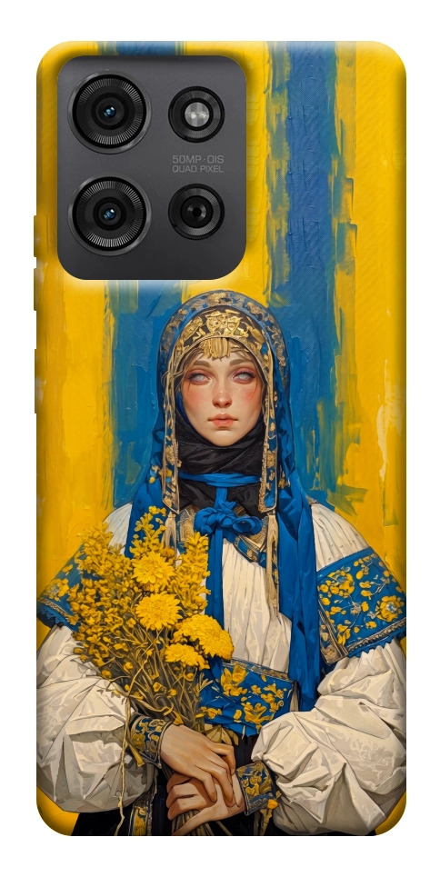 Чехол Ukrainian woman для Motorola Moto G75 5G