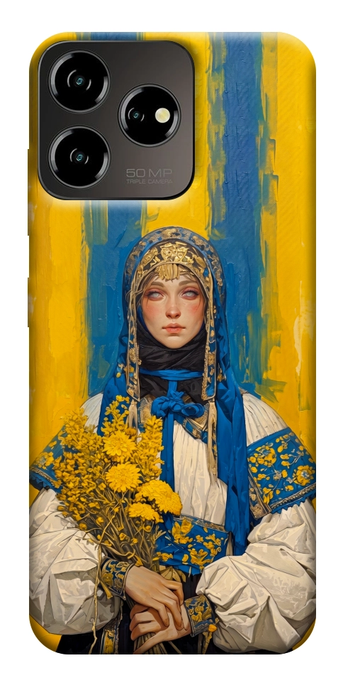 Чохол Ukrainian woman для ZTE Blade V50 Design 4G