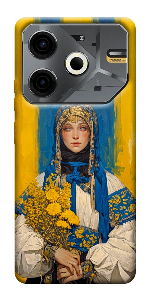 Чехол Ukrainian woman для TECNO Pova 6 Neo (LI6)