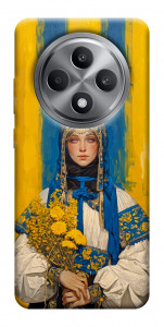Чехол Ukrainian woman для Oppo Reno 12 F 4G
