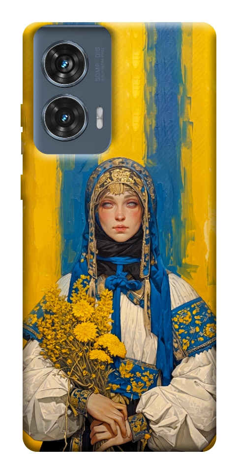 Чехол Ukrainian woman для Motorola Edge 50 Fusion