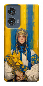 Чехол Ukrainian woman для Motorola Edge 50 Fusion