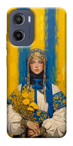 Чохол Ukrainian woman для Motorola Moto G05