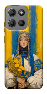 Чохол Ukrainian woman для Motorola Moto G15 4G