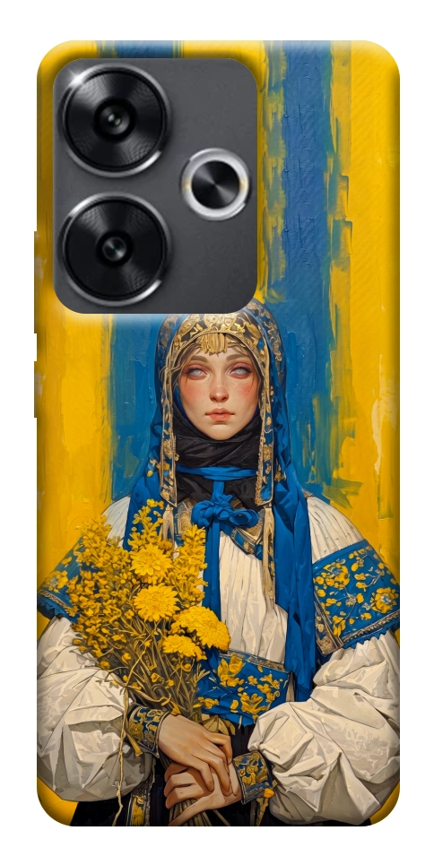 Чехол Ukrainian woman для Xiaomi Poco F6