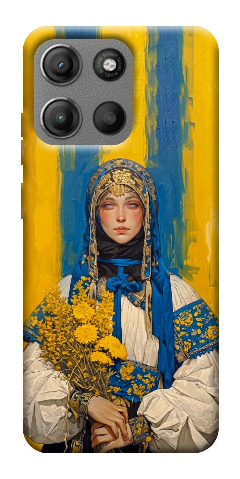 Чохол Ukrainian woman для Motorola Moto G15 Power