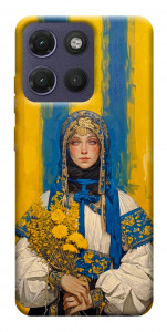 Чехол Ukrainian woman для Motorola Moto G17