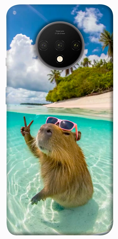 Чехол Сapybara vacation для OnePlus 7T