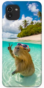 Чехол Сapybara vacation для Galaxy A03