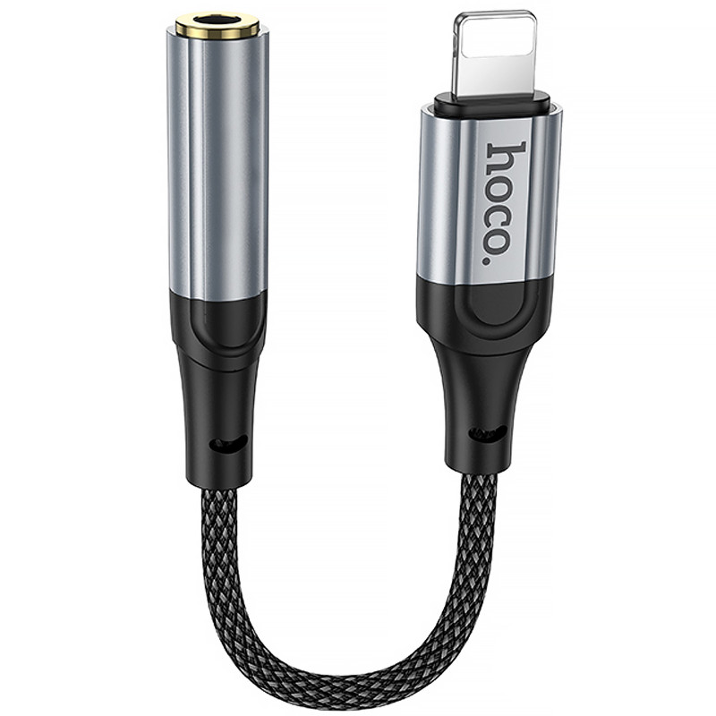 Аудио кабель Aux Hoco LS36A Fresh 3.5mm to Lightning (0.12m)