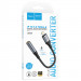 Фото Аудио кабель Aux Hoco LS36A Fresh 3.5mm to Lightning (0.12m) (Metal gray) на vchehle.ua