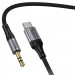 Аудио кабель Aux Hoco UPA33B Nuevo (Type-C to AUX 3.5mm) (1.5m) (Black) в магазине vchehle.ua