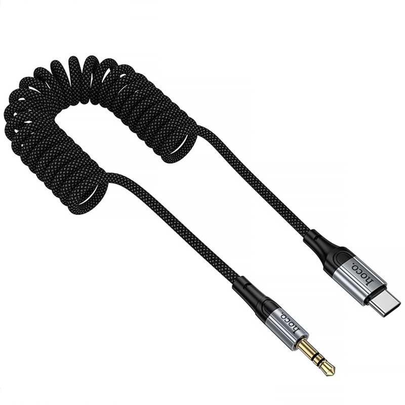 Купить Аудио кабель Aux Hoco UPA33B Nuevo (Type-C to AUX 3.5mm) (1.5m) (Black) на vchehle.ua