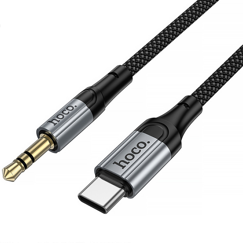 Заказать Аудио кабель Aux Hoco UPA33B Nuevo (Type-C to AUX 3.5mm) (1.5m) (Black) на vchehle.ua