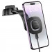 Фото Автотримач з БЗП Hoco HW31 Crown Magnetic Wireless Charging 15W (Black / Metal gray) в маназині vchehle.ua