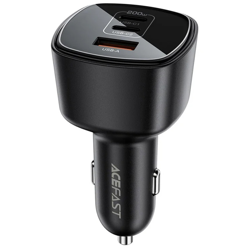 АЗП Acefast B18 PD100W+QC3.0 200W (1USB-A/2C) (Black)