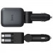 Фото АЗП Hoco Z67A Triunfar PD45W+QC3.0 повний 60W з retractable cables (1USB-A/2C/1L) (Metal gray) на vchehle.ua