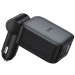 АЗП Hoco Z67A Triunfar PD45W+QC3.0 повний 60W з retractable cables (1USB-A/2C/1L) (Metal gray) в магазині vchehle.ua