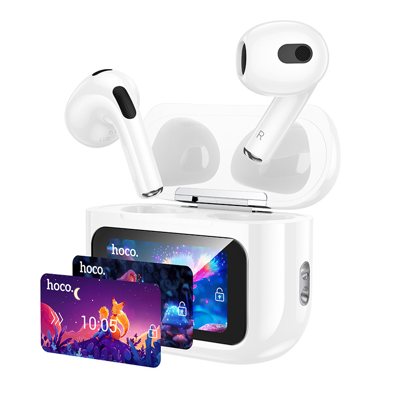 Бездротові TWS навушники Hoco EW81 Elegant with Touch Screen ANC (White)