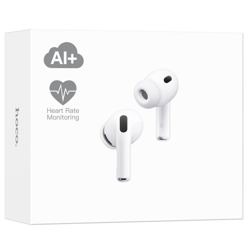 Фото Беспроводные TWS наушники Hoco EW98 ANC Intelligent AI translation (App) (White) на vchehle.ua