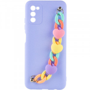 Чехол Chained Heart c подвесной цепочкой для Samsung Galaxy A15