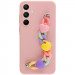 Чохол Chained Heart з підвісним ланцюжком на Samsung Galaxy A56 5G (Pink Sand)