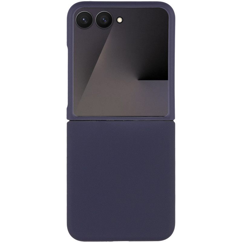 Фото Чехол Foldables Silicone Cover Lakshmi (AAA) для Motorola Razr 50 (Темно-синий / Midnight blue) на vchehle.ua
