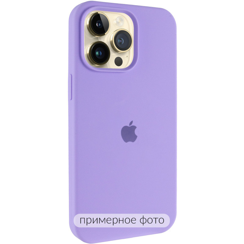 Чехол Silk (AA) Logo with Magnetic Fit для Apple iPhone 17 (6.3") (Сиреневый / Dasheen)