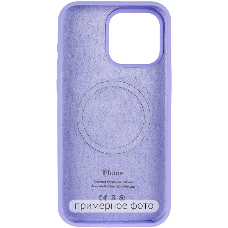 Фото Чехол Silk (AA) Logo with Magnetic Fit для Apple iPhone 17 (6.3") (Сиреневый / Dasheen) в магазине vchehle.ua